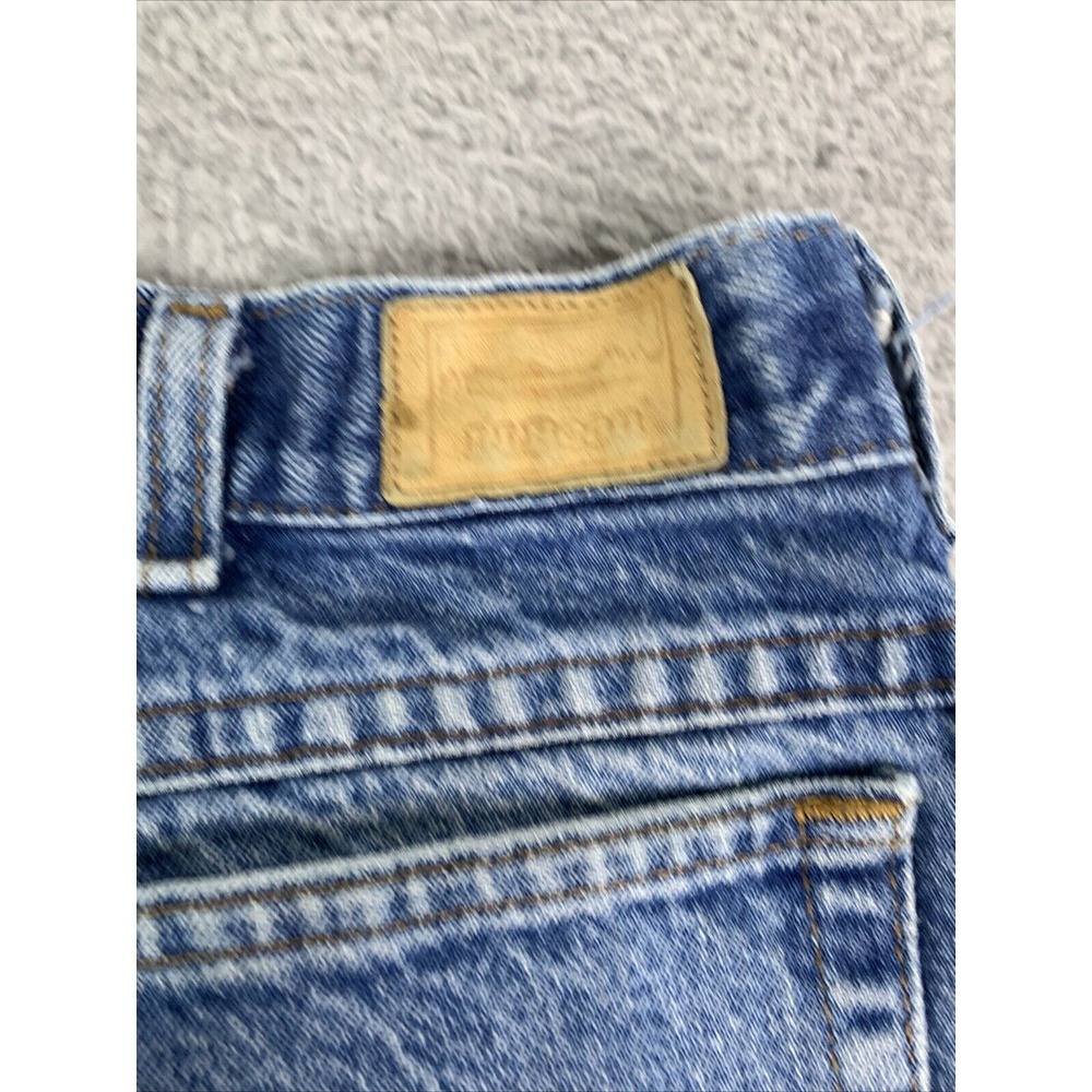LL Bean jeans men’s Size 35x34 Blue Denim Straight Double‎ L Distressed - Picture 5 of 9